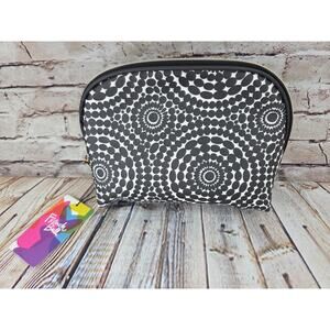 French bull makeup bag toiletry bag NEW boho bag black and white